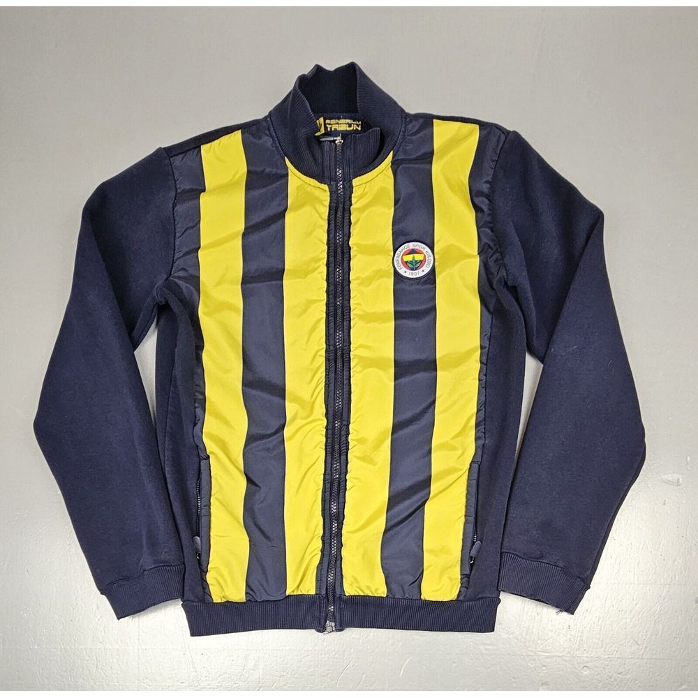 Fenerbahce Istanbul Sweatshirt Jacket Mens‎ Small. Double-sided DHL Express.